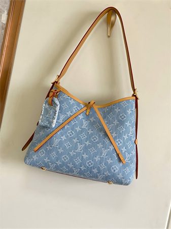 LV CarryAll PM Bag Monogram Denim Sky Blue M11462