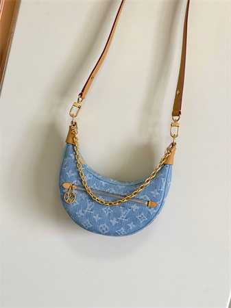 LV Loop Bag Monogram Denim Sky Blue M24846