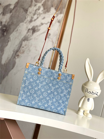 lV By The Pool Let Go PM Monogram Denim Sky Blue M24897