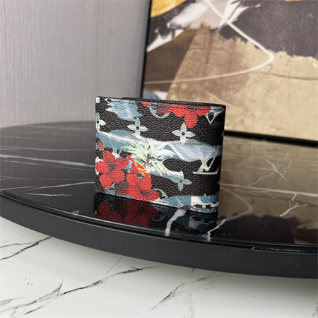 LV Slender Wallet Monogram Surfin’ coated canvas Black M83468