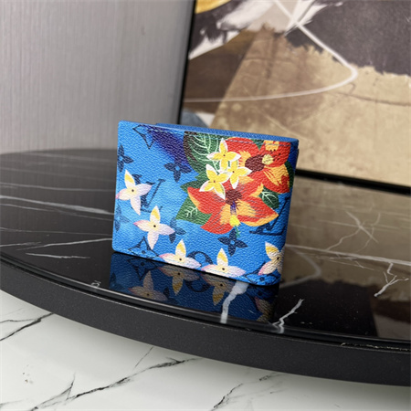 LV Slender Wallet Monogram Surfin’ coated canvas Blue M83468