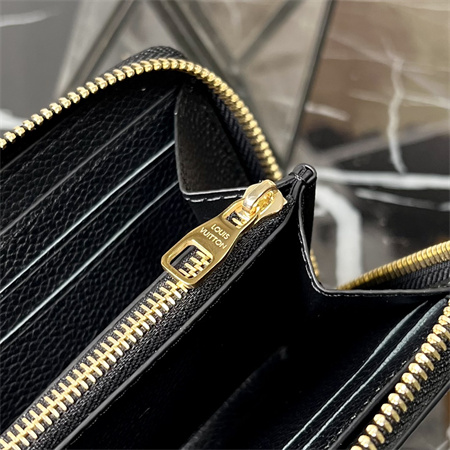 LV  Clémence Wallet Monogram Empreinte Leather Black/Beige