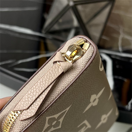 LV  Clémence Wallet Monogram Empreinte Leather Tourterelle M82338