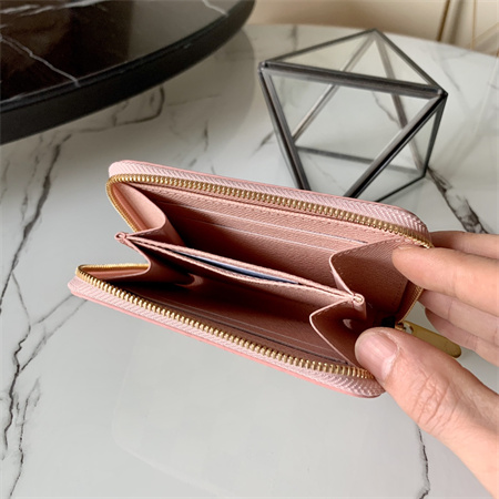 LV Zippy Coin Purse Damier Azur Canvas inside Pink N60229