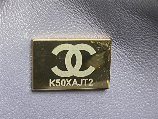 Chanel Mini Flap Bag With Top Handle Shinny Lambskin Gold Tone Metal White AS4924