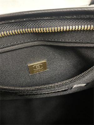 Chanel Small Hobo Bag Shiny Lambskin Gold Tone Metal Black AS4922