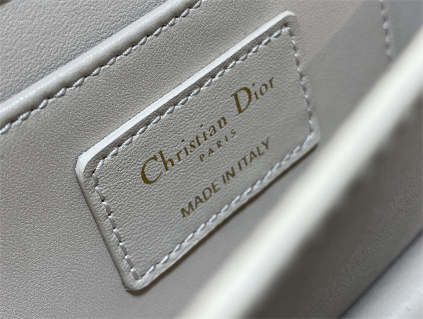 CD Mini Dior Ange Bag Pink Macrocannage Calfskin