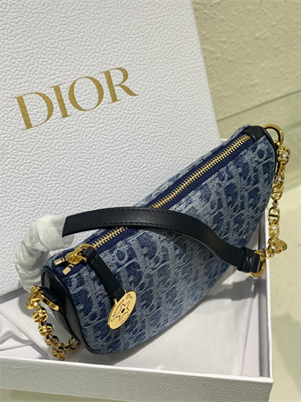 Diorstar Callisto Bag Blue Denim Dior Oblique Jacquard
