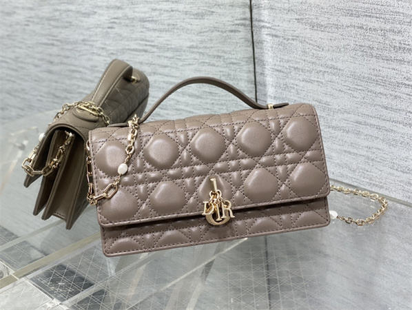CD Miss Dior MINI Top Handle Bag Cannage Lambskin