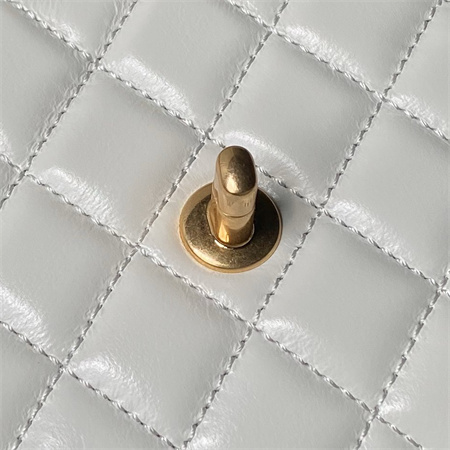 Chanel Small Coco Handle Bag Shinny Calfskin Aged Gold Metal Black A92990