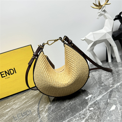 Fen.digraphy Mini Bag Natural Raffia