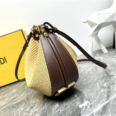 Fen.digraphy Mini Bag Natural Raffia