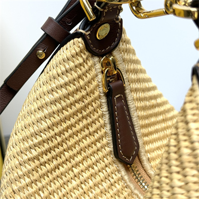 Fen.digraphy Mini Bag Natural Raffia