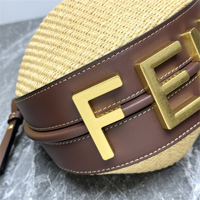 Fen.digraphy Mini Bag Natural Raffia