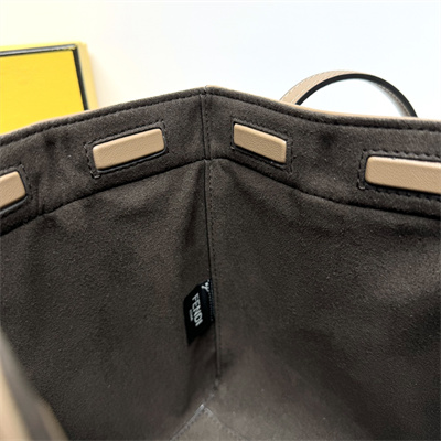 Fen.di ORIGAMI Mini Light blue FF denim fabric mini bag that can be transformed