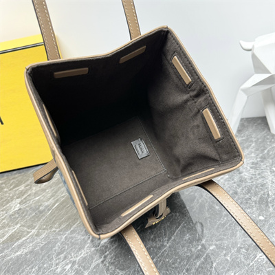 Fen.di ORIGAMI Mini Light blue FF denim fabric mini bag that can be transformed