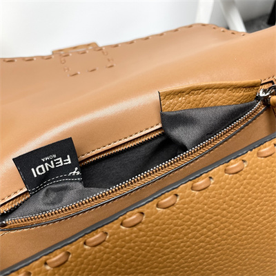 Fen.di BaguetteSelleria bag with 612 hand-sewn topstitches