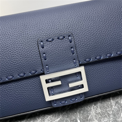 Fen.di Baguette Selleria bag with 612 hand-sewn topstitches