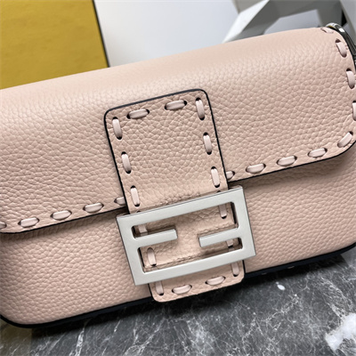 Fen.di Baguette MiniSelleria bag with 309 hand-sewn topstitches