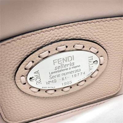 Fen.di Baguette MiniSelleria bag with 309 hand-sewn topstitches