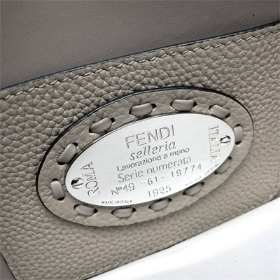 Fen.di Baguette MiniSelleria bag with 309 hand-sewn topstitches