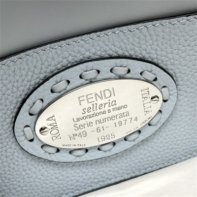 Fen.di Baguette MiniSelleria bag with 309 hand-sewn topstitches