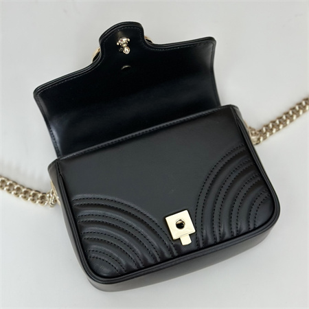 Gu.cci GG Marmont  MINI TOP HANDLE BAG Black 811238