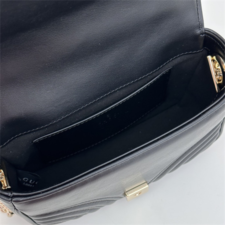Gu.cci GG Marmont  MINI TOP HANDLE BAG Black 811238
