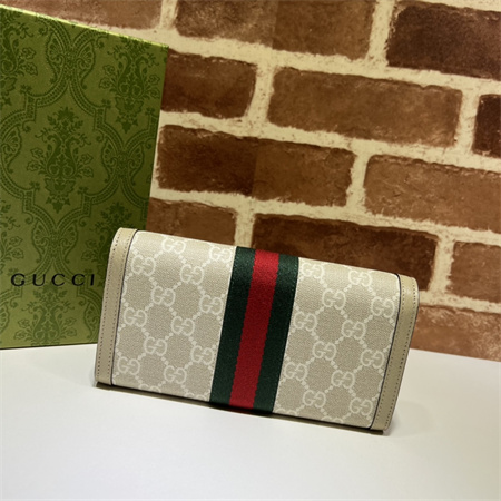 Gu.cci Ophidia Continental Wallet GG Supreme Canvas 523153