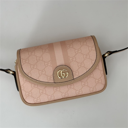 Gu.cci Ophidia GG Mini Shoulder Bag Dusty Pink 772239