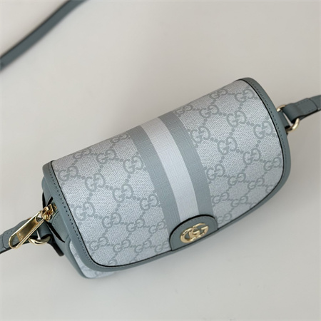 Gu.cci Ophidia GG Mini Shoulder Bag Dusty Blue 772239