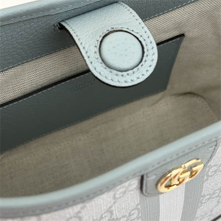 Gu.cci Ophidia GG Small Shoulder Bag Supreme Canvas Dusty Blue 781402