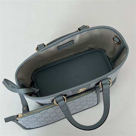 Gucci OPHIDIA MINI TOTE BAG Dusty Blue 811716