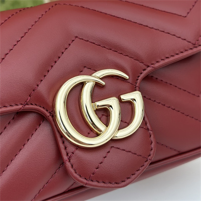 Gucci GG MARMONT  MINI BAG Burgundy 476433