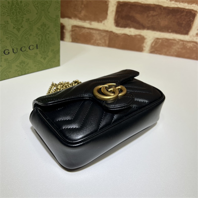 Gu.cci GG Marmont  Mini Bag Black 476433
