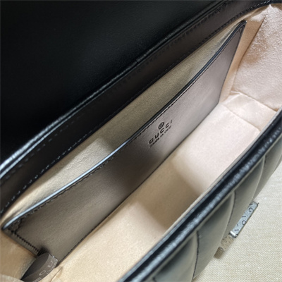 Gu.cci GG Marmont  Small  Shoulder Bag Black 446744