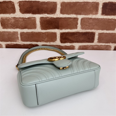 Gu.cci GG Marmont Small  Shoulder Bag Lt Green 446744