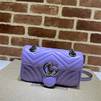Gu.cci GG Marmont  Small  Shoulder Bag Purple 446744