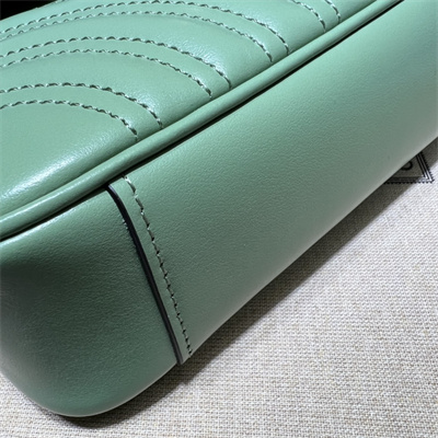 Gu.cci GG Marmont  Small Shoulder Bag Green 446744