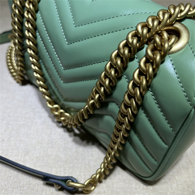 Gu.cci GG Marmont  Small Shoulder Bag Green 446744