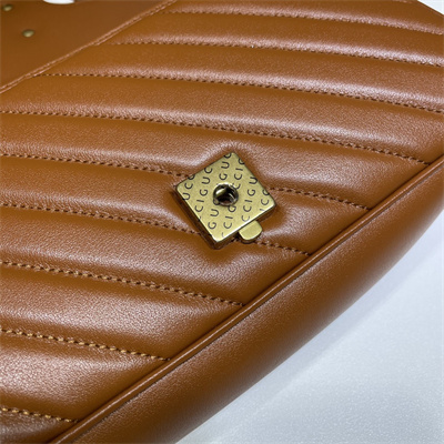 Gu.cci GG Marmont Medium Shoulder Bag Brown 443497