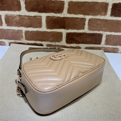 Gu.cci GG Marmont Small Shoulder Bag Rose Beige 447632