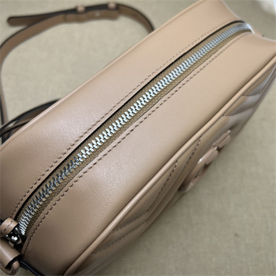 Gu.cci GG Marmont Small Shoulder Bag Rose Beige 447632