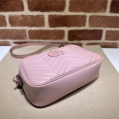 Gu.cci GG Marmont Small Shoulder Bag Pink 447632