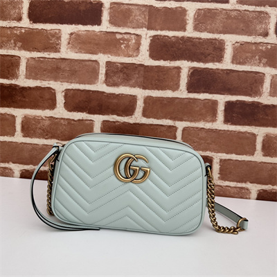 Gu.cci GG Marmont Small Shoulder Bag Lt Green 447632