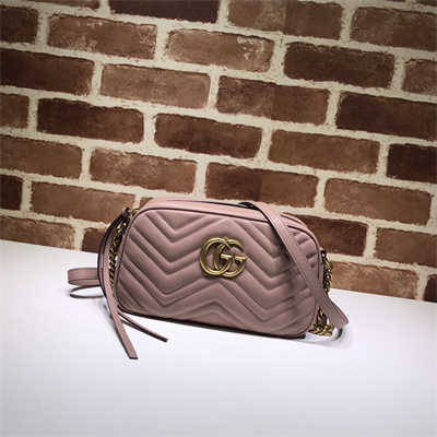 Gu.cci GG Marmont Small Shoulder Bag Dusty Pink  447632