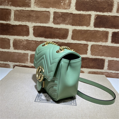 Gu.cci GG Marmont Mini Shoulder Bag Green739682