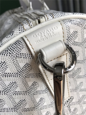 Goyard Boston 45 Bag In Goyardine Canvas & Cervon Calfskin