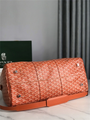 Goyard Boston 45 Bag In Goyardine Canvas & Cervon Calfskin