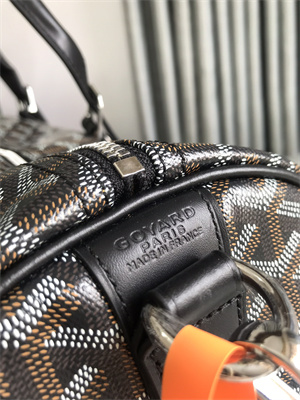 Goyard Boston 45 Bag In Goyardine Canvas & Cervon Calfskin